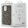 Etui GUESS 4G Collection Leather Metal Logo MagSafe do Apple iPhone 15 Pro Max Brązowy Marka telefonu Apple
