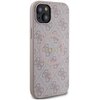 Etui GUESS 4G Collection Leather Metal Logo MagSafe do Apple iPhone 14 Plus/15 Plus Różowy Model telefonu iPhone 15 Plus