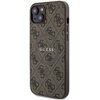 Etui GUESS 4G Collection Leather Metal Logo MagSafe do Apple iPhone 14 Plus/15 Plus Brązowy Seria telefonu iPhone