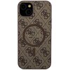 Etui GUESS 4G Collection Leather Metal Logo MagSafe do Apple iPhone 14 Plus/15 Plus Brązowy Model telefonu iPhone 14 Plus