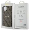 Etui GUESS 4G Collection Leather Metal Logo MagSafe do Apple iPhone 14 Plus/15 Plus Brązowy Marka telefonu Apple