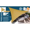 Żagiel przeciwsłoneczny PROGARDEN 984508 Żółty 360 x 360 x 360 cm Materiał Poliester