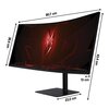 Monitor ACER Nitro XV5 XV345CURV3BMIPHUZX 34" 3440x1440px 180Hz 0.5 ms [GTG] Curved Przeznaczenie Dla gracza
