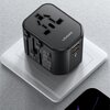 Adapter podróżny USAMS T59 Czarny Typ Wtyczkowe