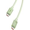 Kabel USB-C - USB-C BASEUS Habitat 100 W 2m Zielony Kabel kątowy Nie