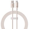 Kabel USB - USB-C BASEUS Habitat 100 W 1m Różowy
