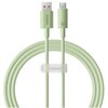 Kabel USB - USB-C BASEUS Habitat 100 W 1m Zielony