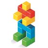Klocki magnetyczne GEOMAG Magicube Color Recycled Crystal GEO-056 Materiał Plastik