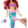 Lalka DISNEY PRINCESS Arielka Zmiana koloru HLW00 Załączone wyposażenie Szczotka