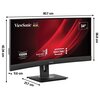 Monitor VIEWSONIC VG3456C 34" 3440x1440px 100Hz Curved Częstotliwość odświeżania obrazu [Hz] 100