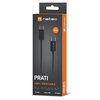 Kabel USB-C - USB-C NATEC Prati 100W 1 m Czarny Długość [m] 1