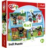 Puzzle TREFL Wesoły Bing 4w1 34631 (71 elementów)
