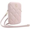 Torebka GUESS Zip Quilted 4G Różowy