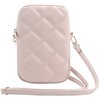 Torebka GUESS Zip Quilted 4G Różowy Seria telefonu Uniwersalny