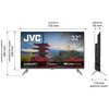 Telewizor JVC LT-32VAF5300 32" LED Android TV Pobór mocy (tryb czuwania) [W] 0.5