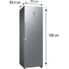 Lodówka SAMSUNG RR39C7BJ5S9 EF AI No Frost 186cm Inox Funkcje dodatkowe Oświetlenie LED