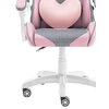 Fotel HELL'S CHAIR Rainbow Kids Szaro-różówy Materiał obicia Tkanina Mesh