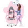 Fotel HELL'S CHAIR Rainbow Kids Szaro-różówy Rekomendowany wzrost [cm] 125 - 160