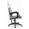 Fotel HELL'S CHAIR HC- 1004 Biało-szary Materiał obicia Tkanina