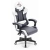 Fotel HELL'S CHAIR HC- 1004 Biało-szary