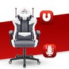 Fotel HELL'S CHAIR HC- 1004 Biało-szary Rekomendowany wzrost [cm] 150 - 175