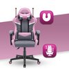 Fotel HELL'S CHAIR HC- 1004 Szaro-różowy Rekomendowany wzrost [cm] 150 - 175