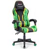 Fotel HELL'S CHAIR HC-1005 Cube Zielono-czarny