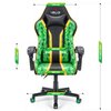 Fotel HELL'S CHAIR HC-1005 Cube Zielono-czarny Regulacja podłokietników Nie