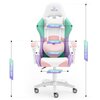 Fotel HELL'S CHAIR Rainbow Różowy Regulowane oparcie Tak