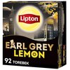 Herbata LIPTON Earl Grey Lemon (92 sztuki) Liczba saszetek 92