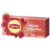 Herbata LIPTON Malina i Żurawina (20 sztuk) Aromat Malina i żurawina