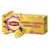 Herbata LIPTON Mango i Czarna Porzeczka (20 sztuk) Aromat Mango i czarna porzeczka