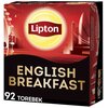 Herbta LIPTON English Breakfast (92 sztuki) Aromat Intensywny