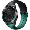 Pasek XIAOMI do Watch 5 active/lite/S3/S1/S1 Pro/2/2 Pro Zielono-Czarny Materiał Skóra