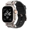 Pasek SPIGEN Durapro Armor PU do Apple Watch (42/44/45/49mm) Czarny Materiał Skóra ekologiczna