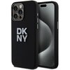 Etui DKNY Liquid Silicone Metal Logo do Apple iPhone 15 Pro Max Czarny