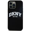 Etui DKNY Liquid Silicone White Printed Logo MagSafe do Apple iPhone 15 Pro Max Czarny Model telefonu iPhone 15 Pro Max