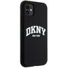 Etui DKNY Liquid Silicone White Printed Logo MagSafe do Apple iPhone 11/Xr Czarny Model telefonu iPhone Xr