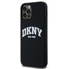 Etui DKNY Liquid Silicone White Printed Logo MagSafe do Apple iPhone 12/12 Pro Czarny Seria telefonu iPhone