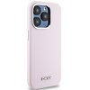 Etui DKNY Liquid Silicone Small Metal Logo MagSafe do Apple iPhone 14 Pro Różowy Kompatybilność Apple iPhone 14 Pro