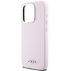 Etui DKNY Liquid Silicone Small Metal Logo MagSafe do Apple iPhone 14 Pro Różowy Typ Etui nakładka