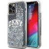 Etui DKNY Liquid Glitter Big Logo do Apple iPhone 12/12 Pro Czarny