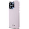 Etui DKNY Liquid Silicone Small Metal Logo MagSafe do Apple iPhone 15 Pro Różowy Seria telefonu iPhone
