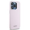 Etui DKNY Liquid Silicone Small Metal Logo MagSafe do Apple iPhone 15 Pro Różowy Kompatybilność Apple iPhone 15 Pro