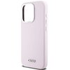 Etui DKNY Liquid Silicone Small Metal Logo MagSafe do Apple iPhone 15 Pro Różowy Typ Etui nakładka