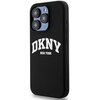 Etui DKNY Liquid Silicone White Printed Logo MagSafe do Apple iPhone 15 Pro Czarny Seria telefonu iPhone