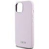 Etui DKNY Liquid Silicone Small Metal Logo MagSafe do Apple iPhone 14 Plus/15 Plus Różowy Kompatybilność Apple iPhone 15 Plus