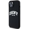Etui DKNY Liquid Silicone White Printed Logo MagSafe do Apple iPhone 14 Plus/15 Plus Czarny Seria telefonu iPhone
