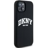 Etui DKNY Liquid Silicone White Printed Logo MagSafe do Apple iPhone 14 Plus/15 Plus Czarny Model telefonu iPhone 15 Plus