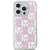Etui DKNY Liquid Glitter Multilogo do Apple iPhone 15 Pro Różowy Model telefonu iPhone 15 Pro
